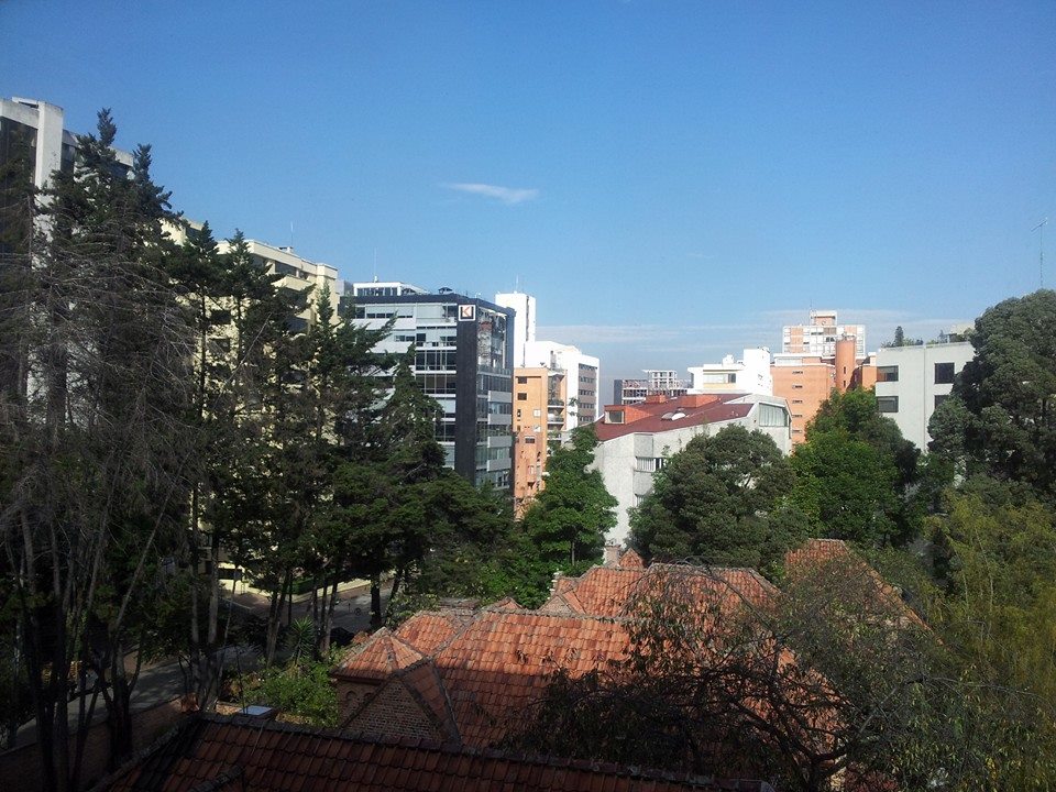 When the sky's blue in Bogota, it's really blue!