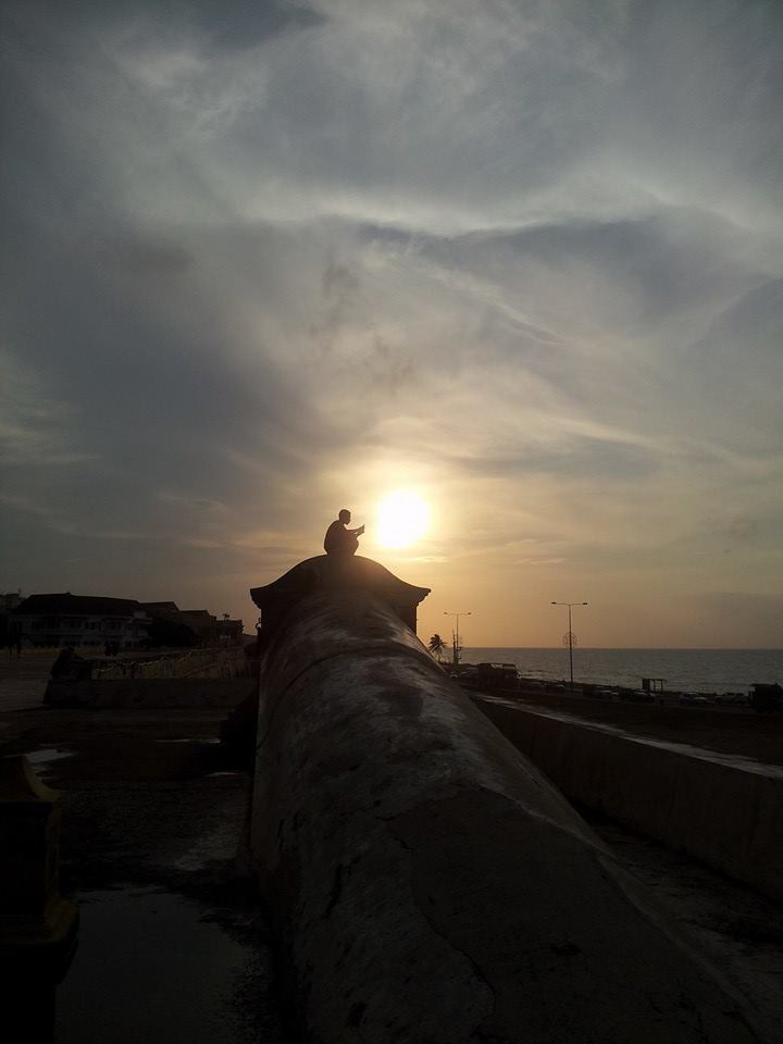 The stunning Cartagena sunset.