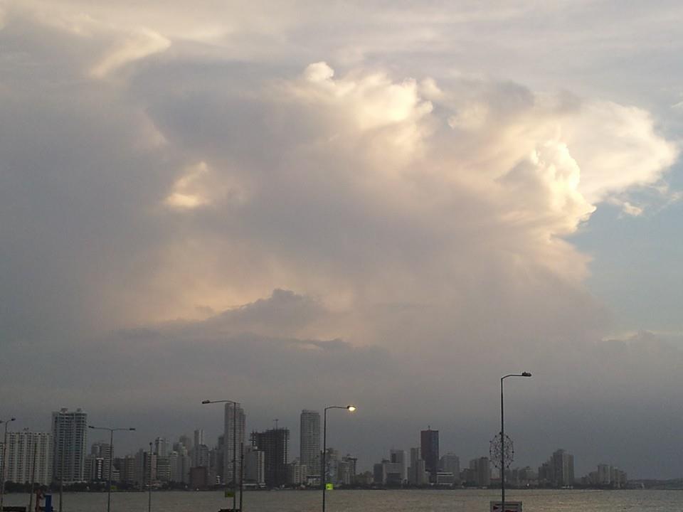 The Cartagena sky... like a painting.