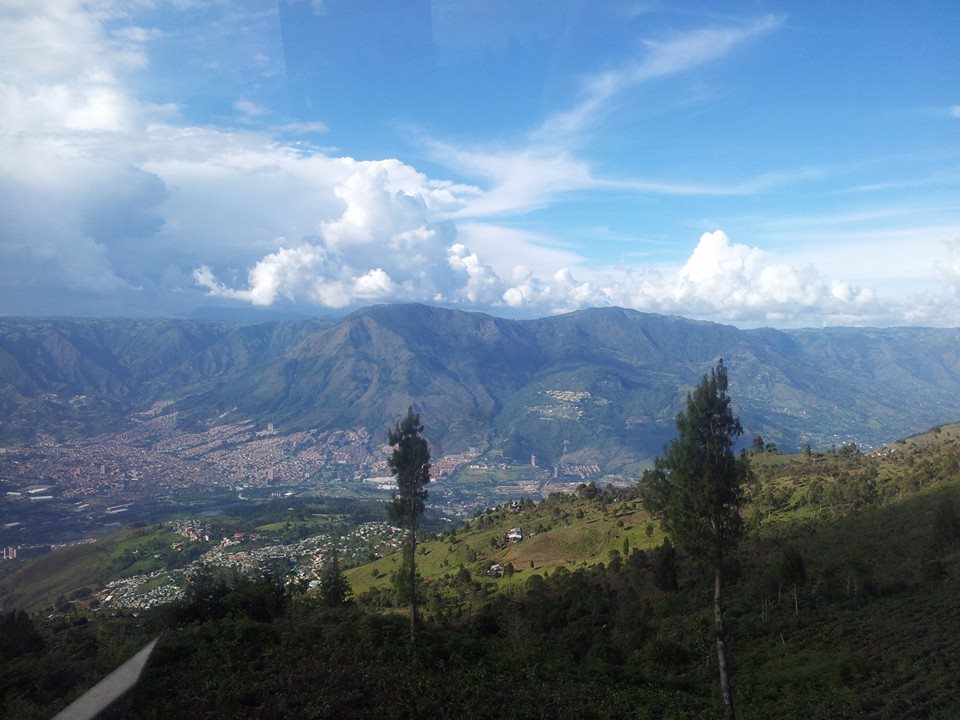 View from the metro-cable cars in Medellin