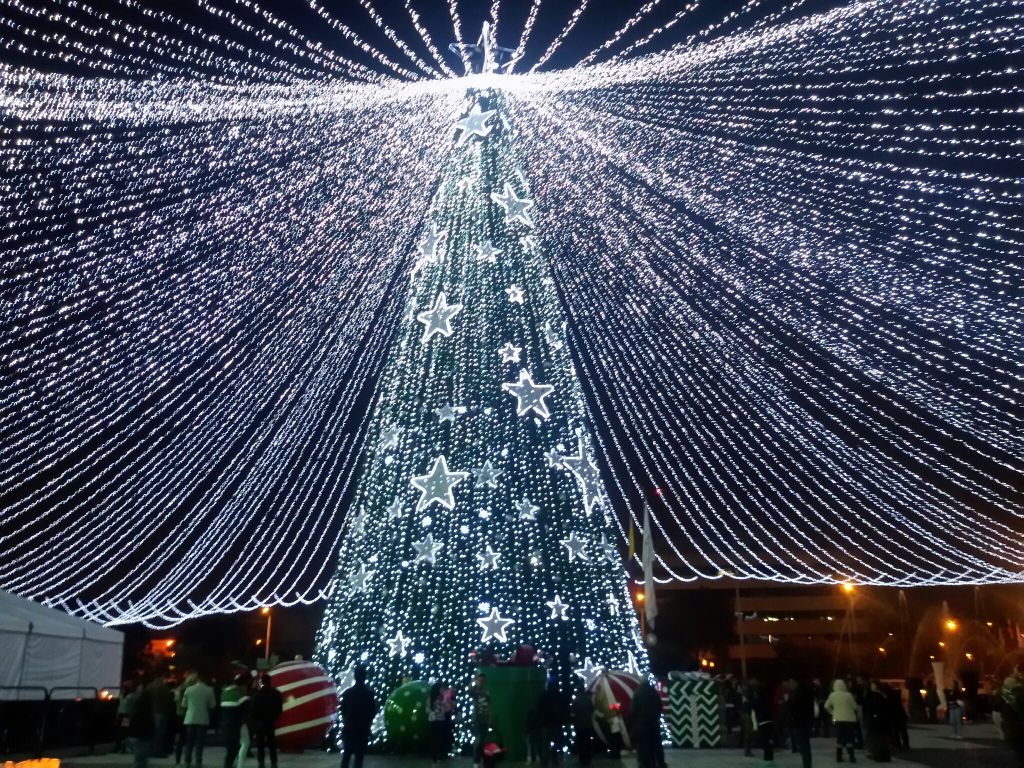 Christmas tree in Bogota