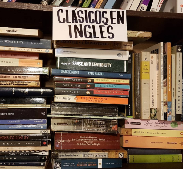 English classics in Bogota bookshop