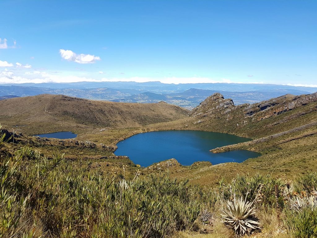 Two lagoons at Chingaza National Park